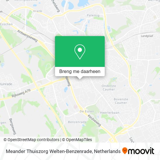 Meander Thuiszorg Welten-Benzenrade kaart