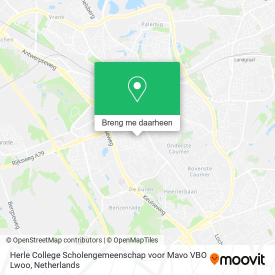 Herle College Scholengemeenschap voor Mavo VBO Lwoo kaart