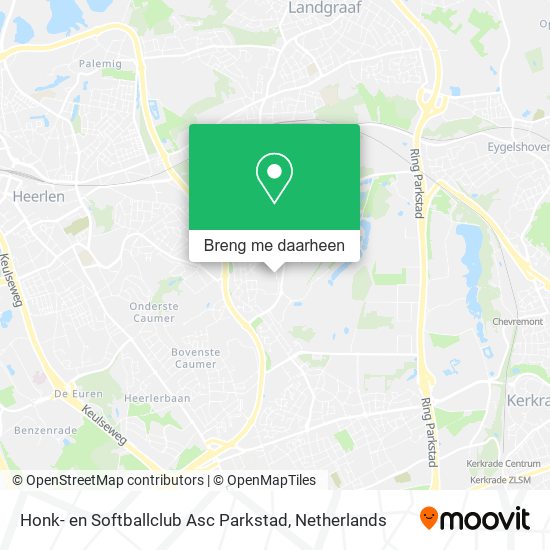 Honk- en Softballclub Asc Parkstad kaart