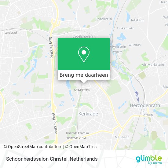 Schoonheidssalon Christel kaart