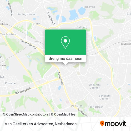 Van Geelkerken Advocaten kaart