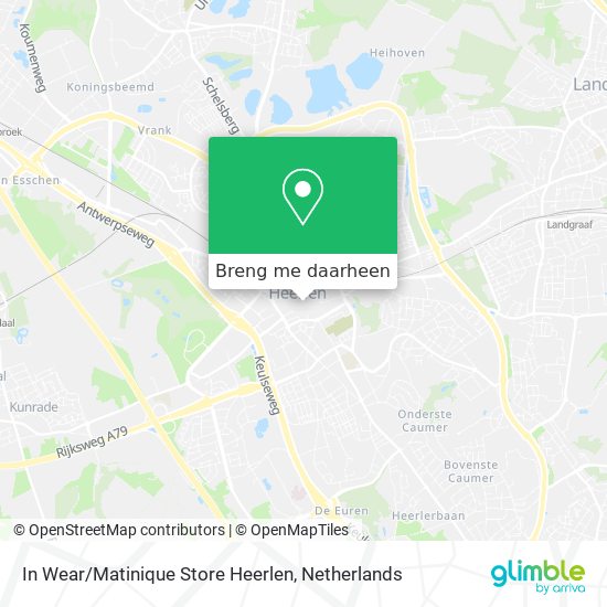 In Wear / Matinique Store Heerlen kaart