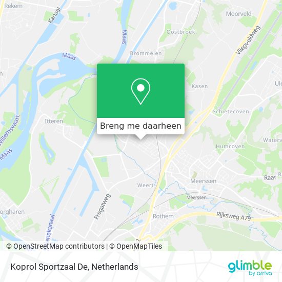 Koprol Sportzaal De kaart