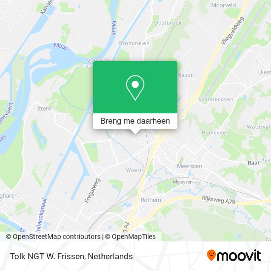 Tolk NGT W. Frissen kaart