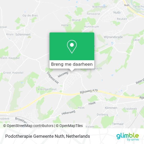 Podotherapie Gemeente Nuth kaart