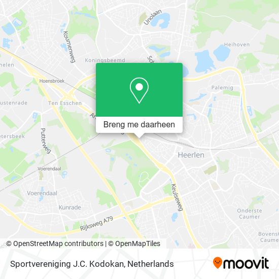 Sportvereniging J.C. Kodokan kaart