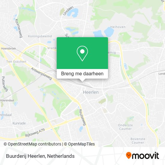 Buurderij Heerlen kaart