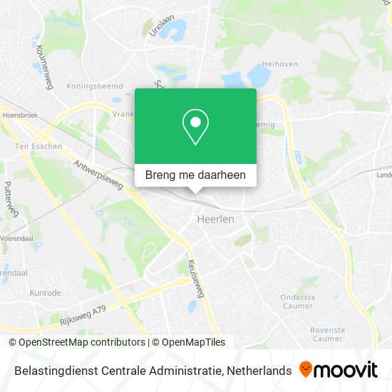 Belastingdienst Centrale Administratie kaart