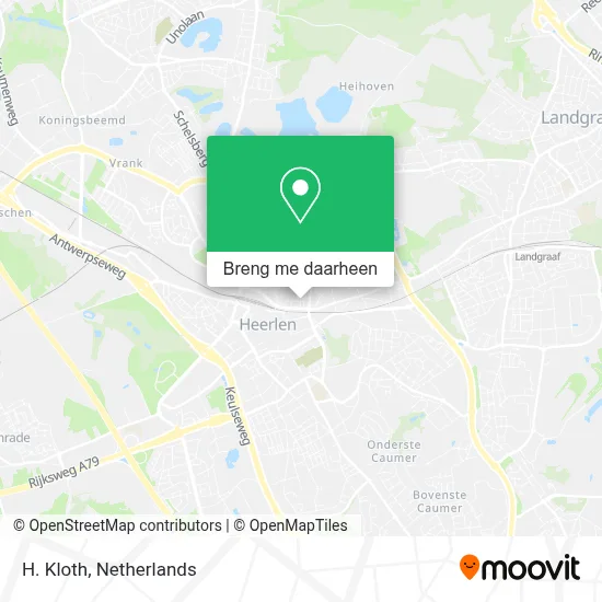 H. Kloth kaart