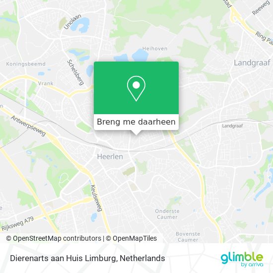 Dierenarts aan Huis Limburg kaart