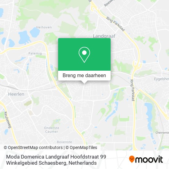 Moda Domenica Landgraaf Hoofdstraat 99 Winkelgebied Schaesberg kaart