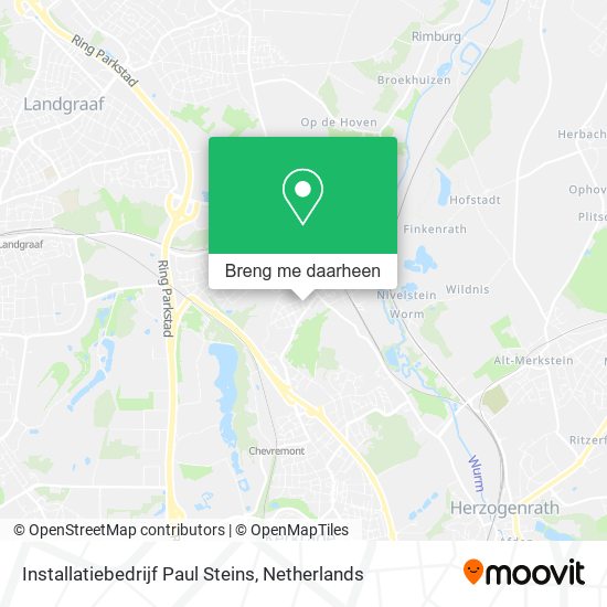 Installatiebedrijf Paul Steins kaart