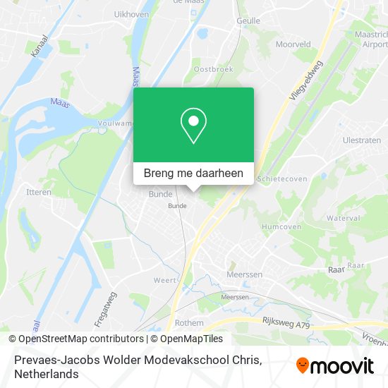 Prevaes-Jacobs Wolder Modevakschool Chris kaart