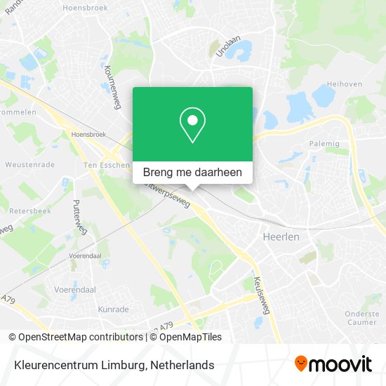 Kleurencentrum Limburg kaart