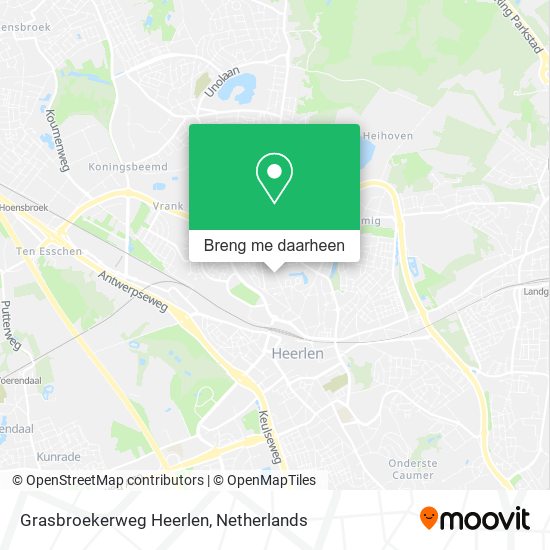 Grasbroekerweg Heerlen kaart