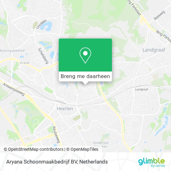 Aryana Schoonmaakbedrijf BV kaart