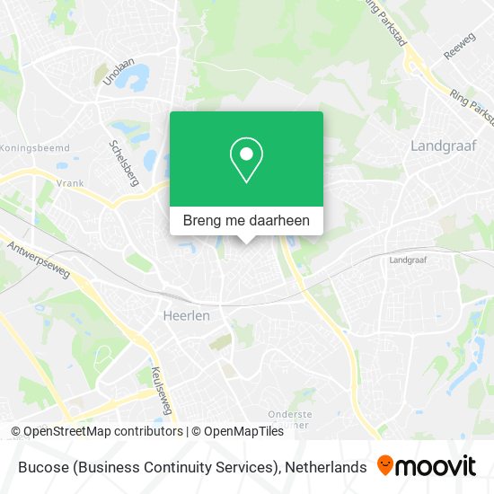 Bucose (Business Continuity Services) kaart
