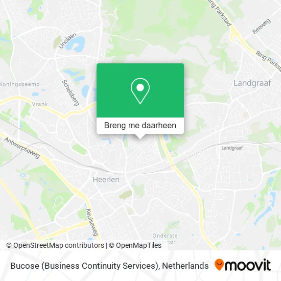 Bucose (Business Continuity Services) kaart