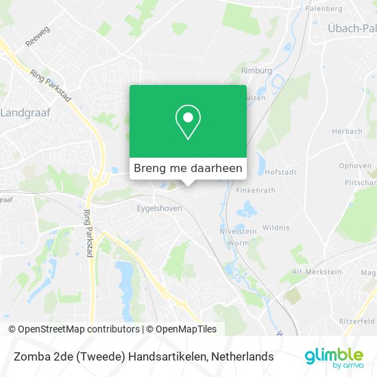 Zomba 2de (Tweede) Handsartikelen kaart