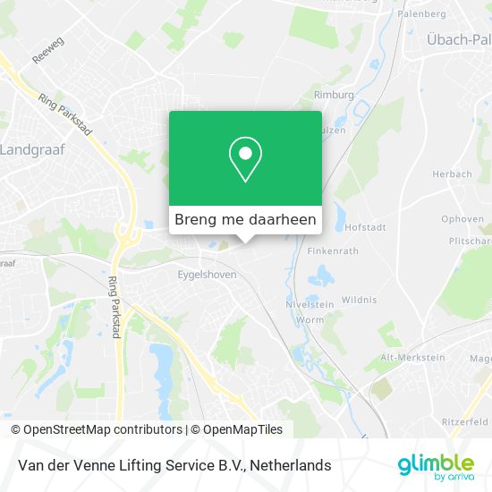 Van der Venne Lifting Service B.V. kaart