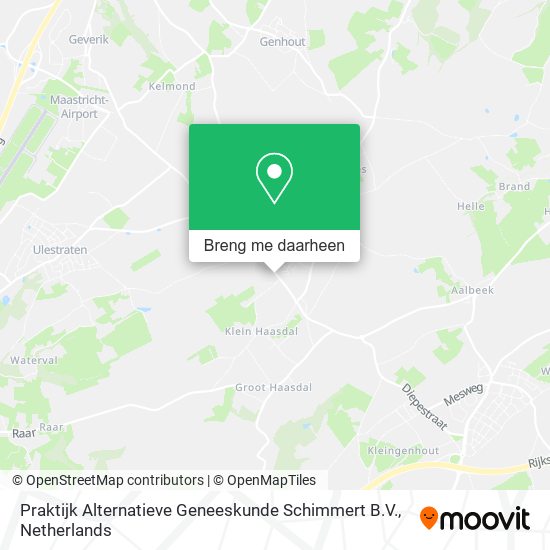 Praktijk Alternatieve Geneeskunde Schimmert B.V. kaart