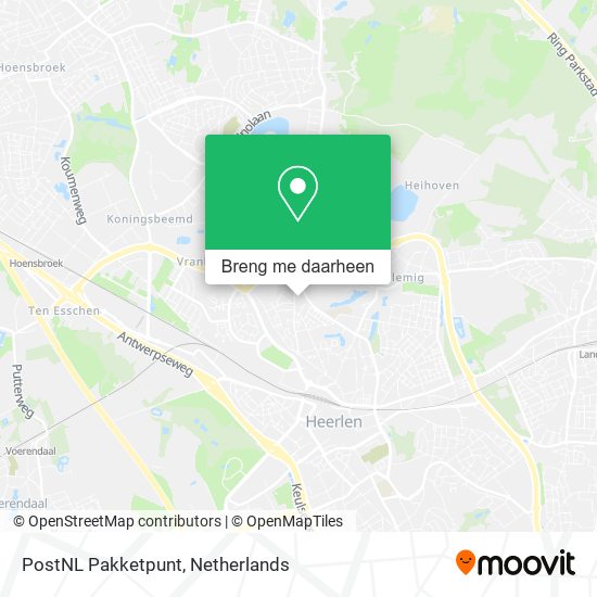 PostNL Pakketpunt kaart