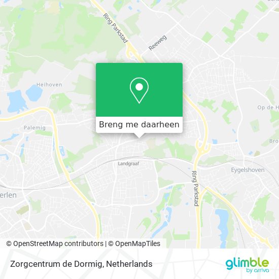 Zorgcentrum de Dormig kaart