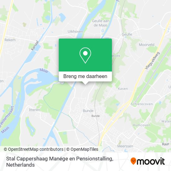 Stal Cappershaag Manége en Pensionstalling kaart