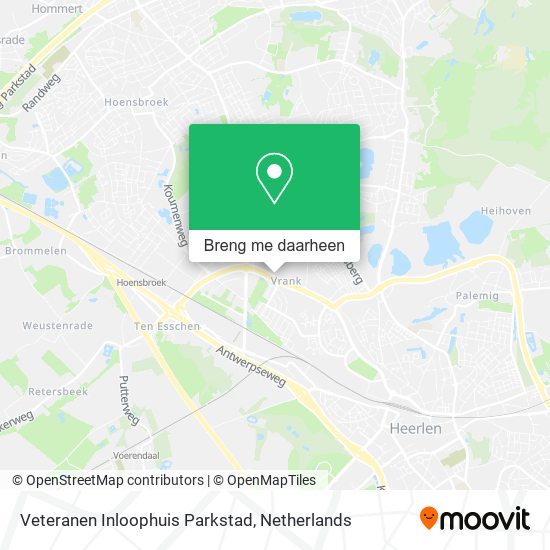 Veteranen Inloophuis Parkstad kaart