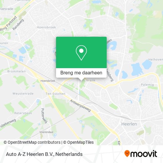 Auto A-Z Heerlen B.V. kaart