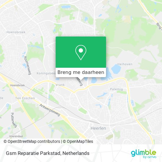 Gsm Reparatie Parkstad kaart