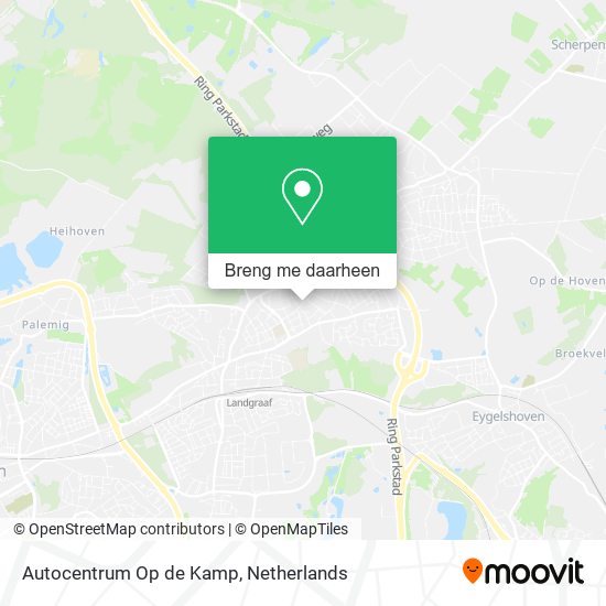 Autocentrum Op de Kamp kaart