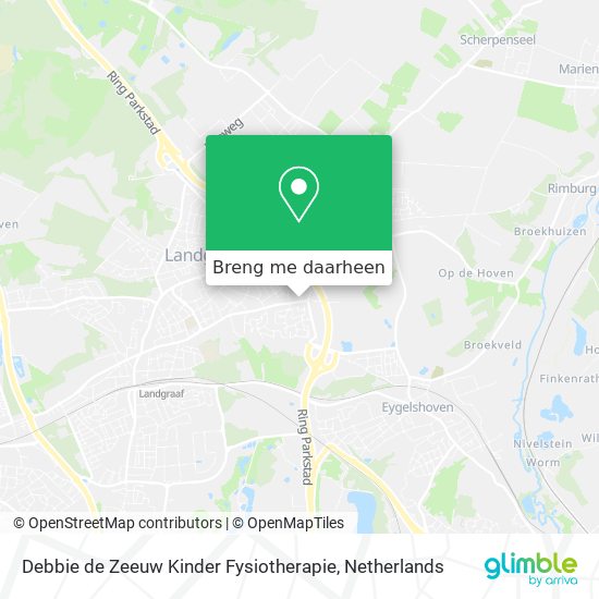 Debbie de Zeeuw Kinder Fysiotherapie kaart