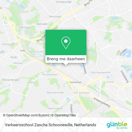 Verkeersschool Zascha Schoonewille kaart