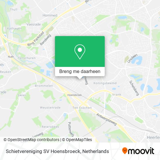 Schietvereniging SV Hoensbroeck kaart