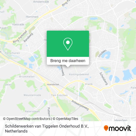 Schilderwerken van Tiggelen Onderhoud B.V. kaart