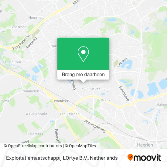 Exploitatiemaatschappij L'Ortye B.V. kaart