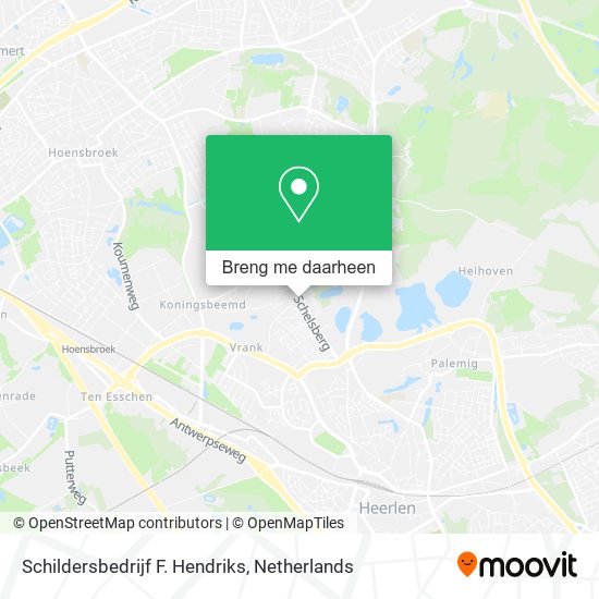 Schildersbedrijf F. Hendriks kaart