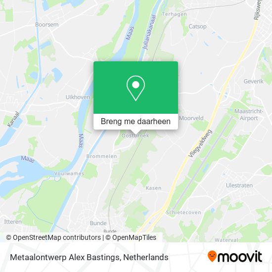 Metaalontwerp Alex Bastings kaart