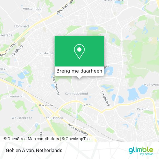 Gehlen A van kaart