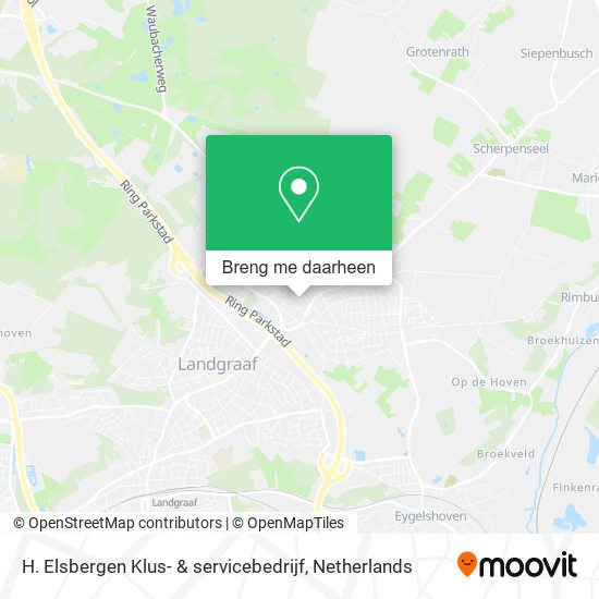 H. Elsbergen Klus- & servicebedrijf kaart