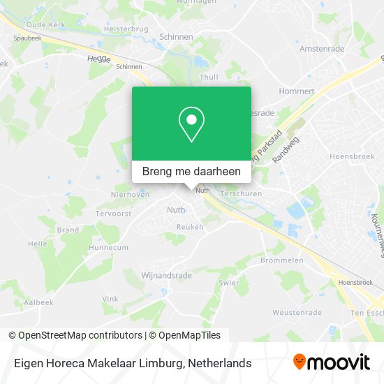 Eigen Horeca Makelaar Limburg kaart