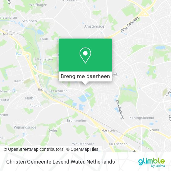 Christen Gemeente Levend Water kaart