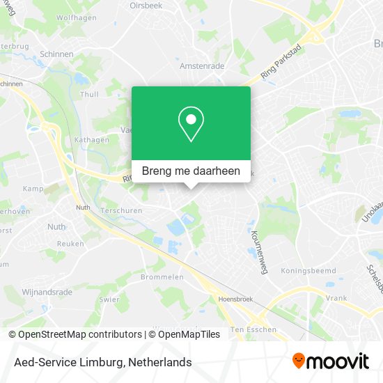 Aed-Service Limburg kaart