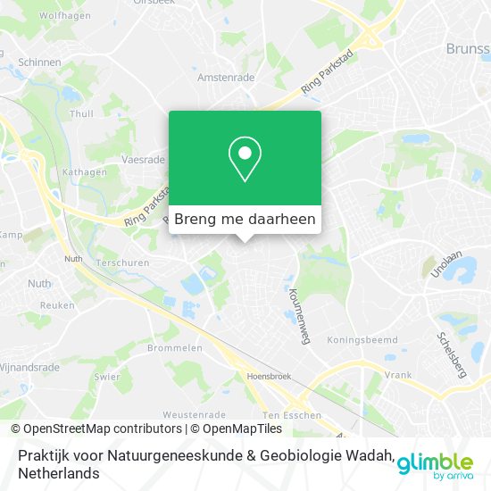 Praktijk voor Natuurgeneeskunde & Geobiologie Wadah kaart