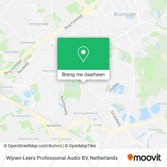 Wijnen-Leers Professional Audio BV kaart