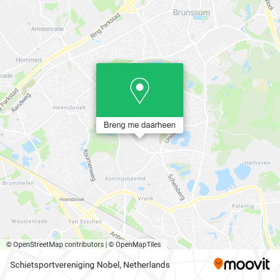 Schietsportvereniging Nobel kaart