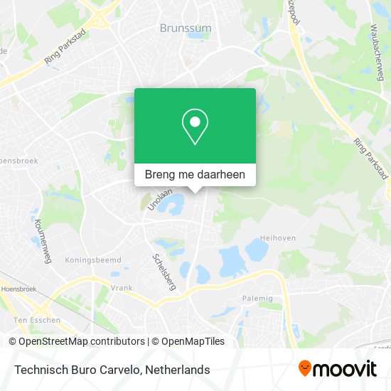 Technisch Buro Carvelo kaart