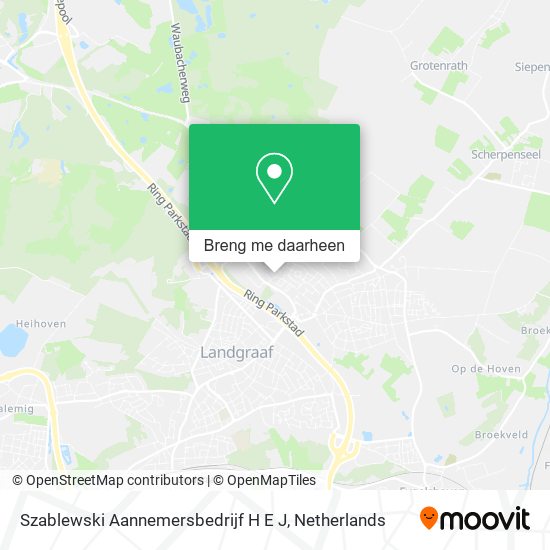 Szablewski Aannemersbedrijf H E J kaart