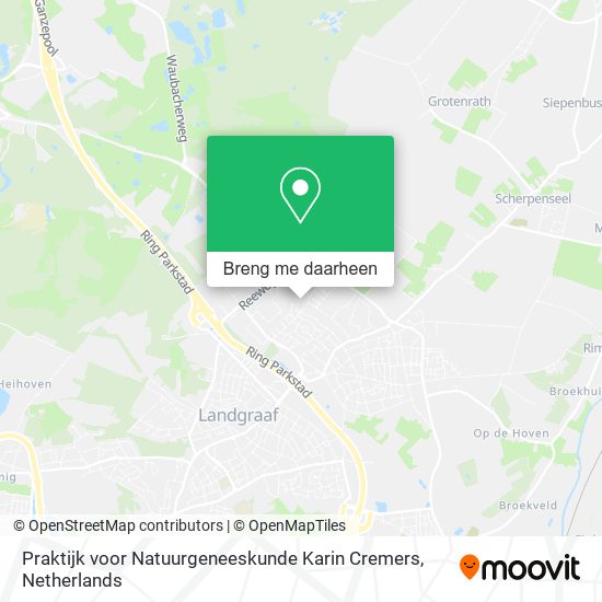 Praktijk voor Natuurgeneeskunde Karin Cremers kaart